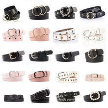 Load image into Gallery viewer, Hot Fashion Women PU Belt 66 Styles Metal Buckle Waistband Designer Student Wild Jeans Dress Long Waist Strap cinturon mujer