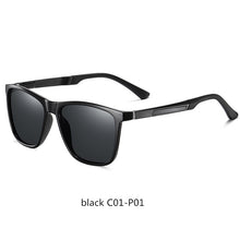 Load image into Gallery viewer, ROUPAI sunglasses men 2020 Polarized brand designer summer driving uv400 shades for man high quality square sun glasses black