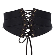 Load image into Gallery viewer, Women's Fashion Elastic Stretch Wide Band Corset Waist Belt

