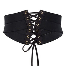Load image into Gallery viewer, Women's Fashion Elastic Stretch Wide Band Corset Waist Belt
