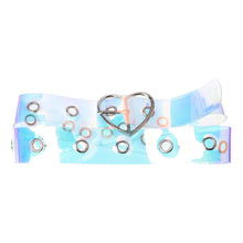Load image into Gallery viewer, Fashion Transparent Women Belt Holographic Waistband Clear Waist Belt Metal Pin Buckle Laser Waist Belts for Women Belt
