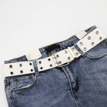 Load image into Gallery viewer, Adjustable All-Match punk belt Unisex Korean Style Canvas Belts for women men Vintage aesthetic long waistband students belt
