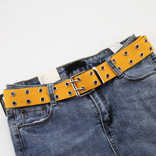 Load image into Gallery viewer, Adjustable All-Match punk belt Unisex Korean Style Canvas Belts for women men Vintage aesthetic long waistband students belt
