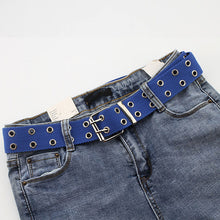 Load image into Gallery viewer, Adjustable All-Match punk belt Unisex Korean Style Canvas Belts for women men Vintage aesthetic long waistband students belt
