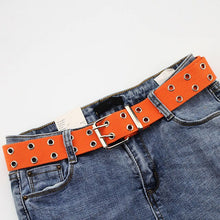 Load image into Gallery viewer, Adjustable All-Match punk belt Unisex Korean Style Canvas Belts for women men Vintage aesthetic long waistband students belt
