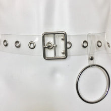 Load image into Gallery viewer, Fashion Transparent Women Belt Holographic Waistband Clear Waist Belt Metal Pin Buckle Laser Waist Belts for Women Belt
