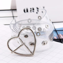 Load image into Gallery viewer, Fashion Transparent Women Belt Holographic Waistband Clear Waist Belt Metal Pin Buckle Laser Waist Belts for Women Belt

