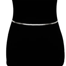 Load image into Gallery viewer, BLA Fashion Women's Chain Belt Waistband Wild Belt Chains Gold Silver Color Multilayer Long Chains Belts Party Dress Body Chain
