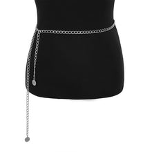 Load image into Gallery viewer, BLA Fashion Women's Chain Belt Waistband Wild Belt Chains Gold Silver Color Multilayer Long Chains Belts Party Dress Body Chain
