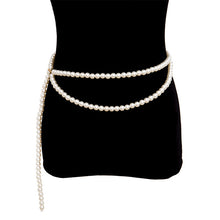 Load image into Gallery viewer, BLA Fashion Women's Chain Belt Waistband Wild Belt Chains Gold Silver Color Multilayer Long Chains Belts Party Dress Body Chain
