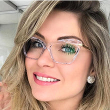 Load image into Gallery viewer, Trending Square Women reading Glasses Frame Crystal Multi-section Brand Design Optical Computer Glasses Oculos De Sol Eyewear
