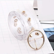 Load image into Gallery viewer, Fashion Transparent Women Belt Holographic Waistband Clear Waist Belt Metal Pin Buckle Laser Waist Belts for Women Belt
