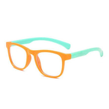 Load image into Gallery viewer, Kids Optical Glasses Flexible Bendable One-piece Safe Eyeglasses Girls Boys Plain Mirror Anti-blue Light Silicone Goggles
