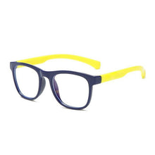 Load image into Gallery viewer, Kids Optical Glasses Flexible Bendable One-piece Safe Eyeglasses Girls Boys Plain Mirror Anti-blue Light Silicone Goggles
